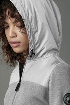 Ropa Canada Goose Mujer México - WindBridge Sudadera Con Capucha Black Label Plateados BV9041358